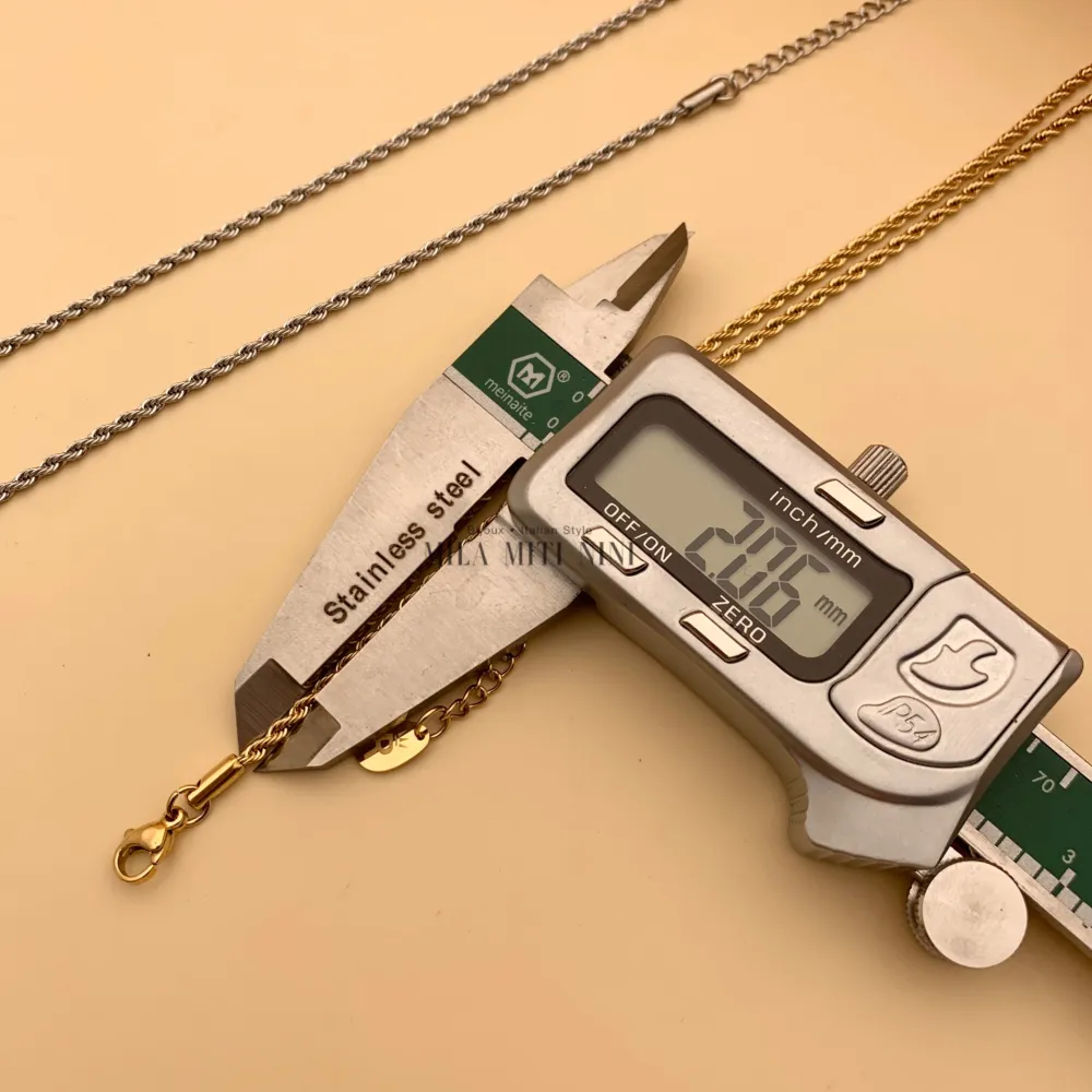 Torchon 2mm-Catena in Acciaio - CAC-413-2mm