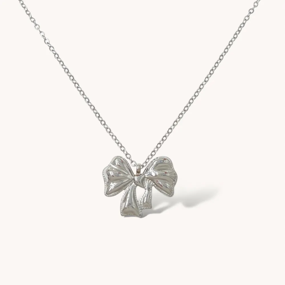 Fiocco-Collana Girocollo in Acciaio - CAC-413-3563