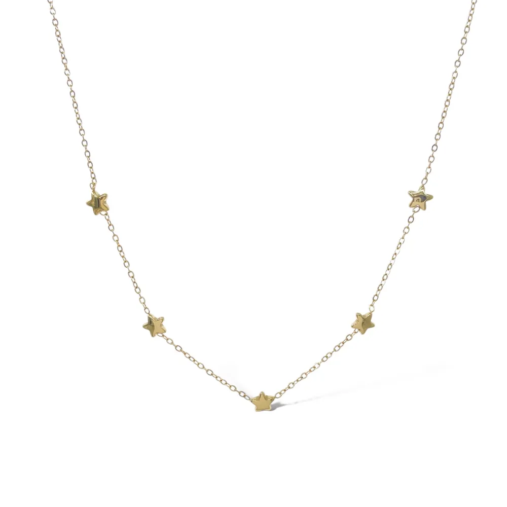 Stella Bombato -Collana Corta in Acciaio - CAC-413-3567