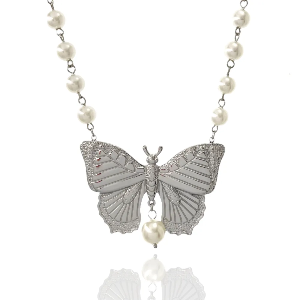 Farfalla-Collana Corta in Acciaio - CAC-732-260