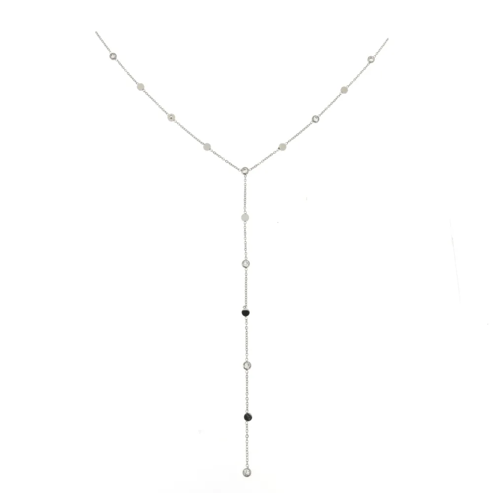 CAC-P.luce Pendente 5305 - Collana Corta in Acciaio - CAC-P.luce Pendente 5305 - Collana Corta in Acciaio