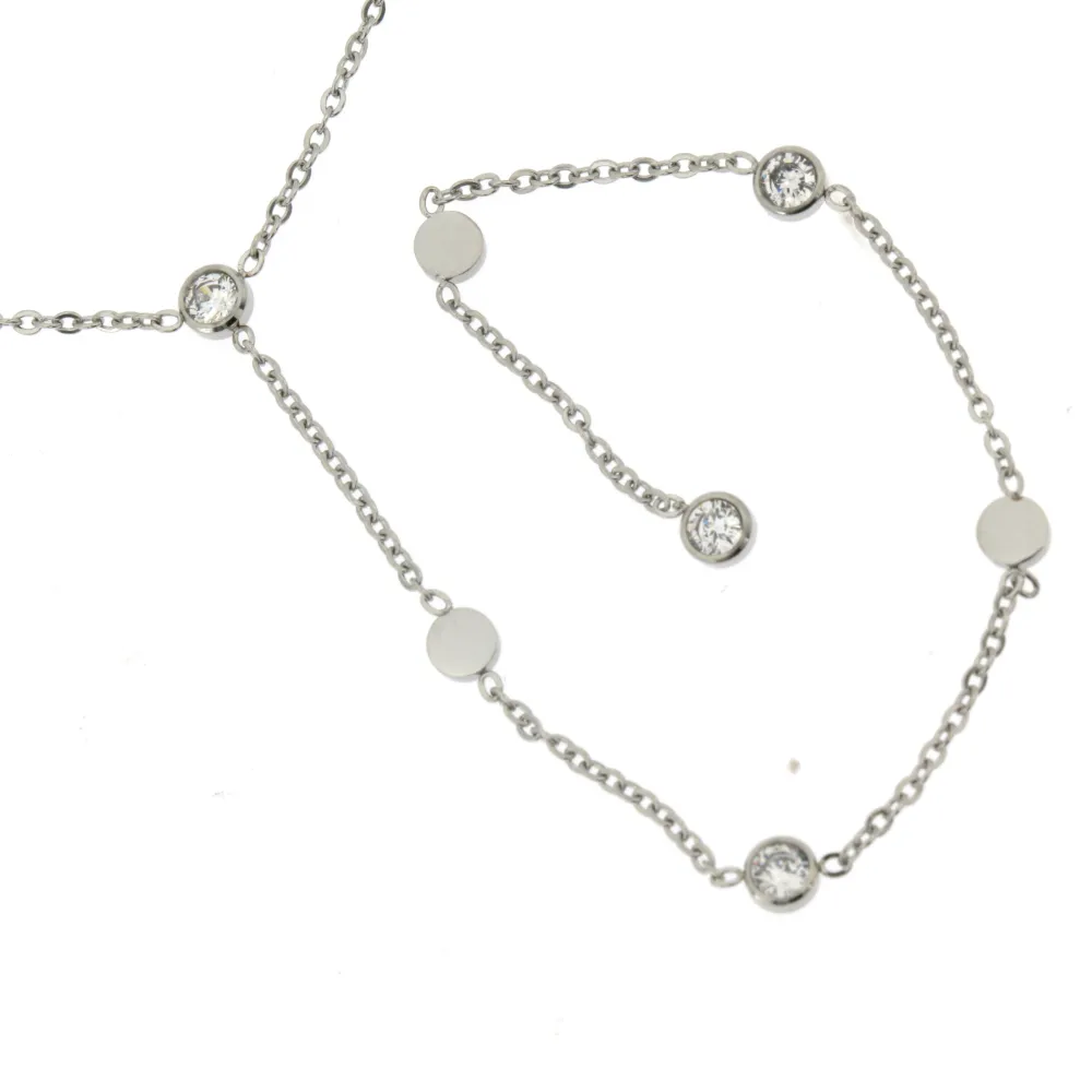 CAC-P.luce Pendente 5305 - Collana Corta in Acciaio - CAC-P.luce Pendente 5305 - Collana Corta in Acciaio