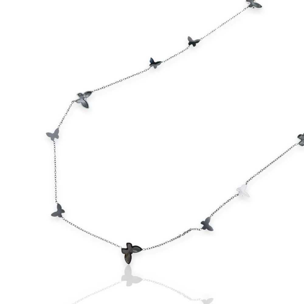Farfalla-Collana Lunga in Acciaio - CAL-413-2080