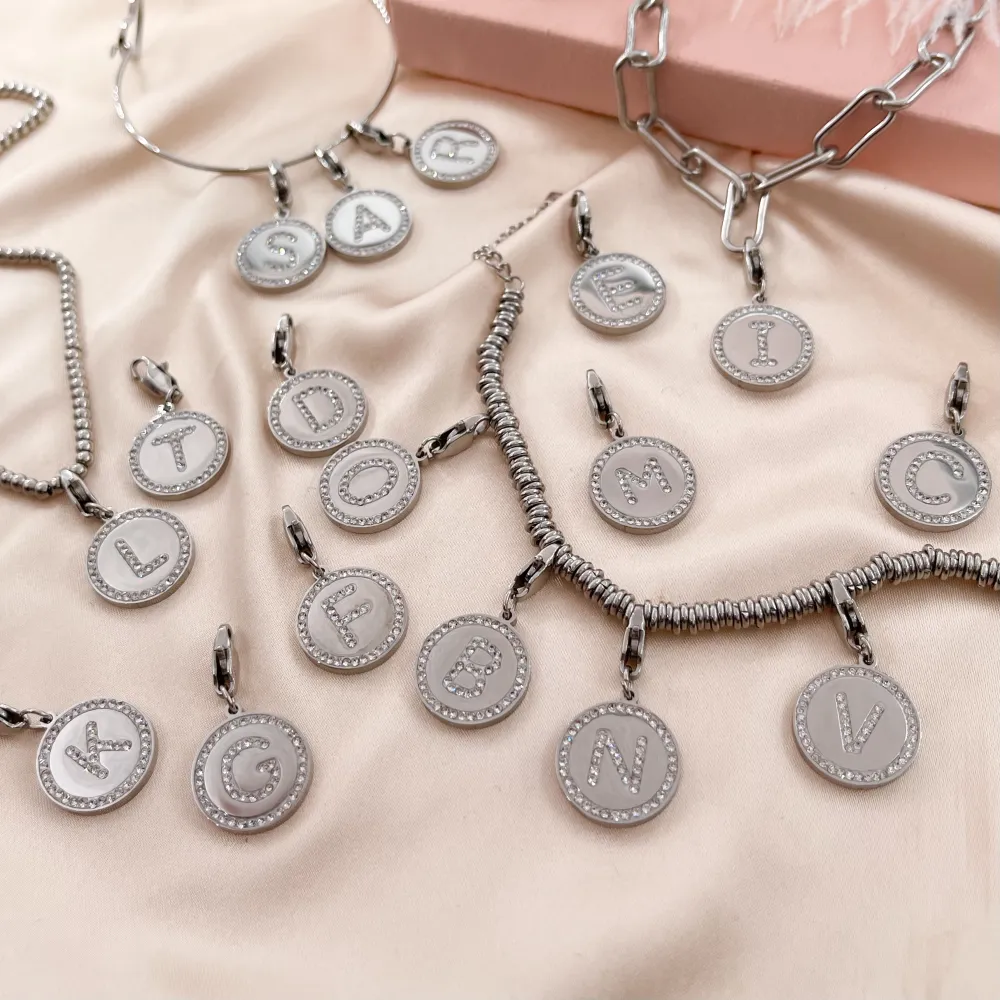 Inziale,Ciondolo con Strass - CIO-413-203