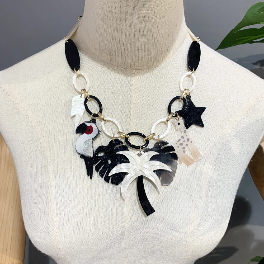 Tropicale Pappagallo-Collana Corta Moda - CMC-15577