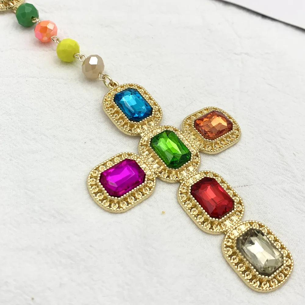 Croce-Collana Lunga Moda - CML-104-127