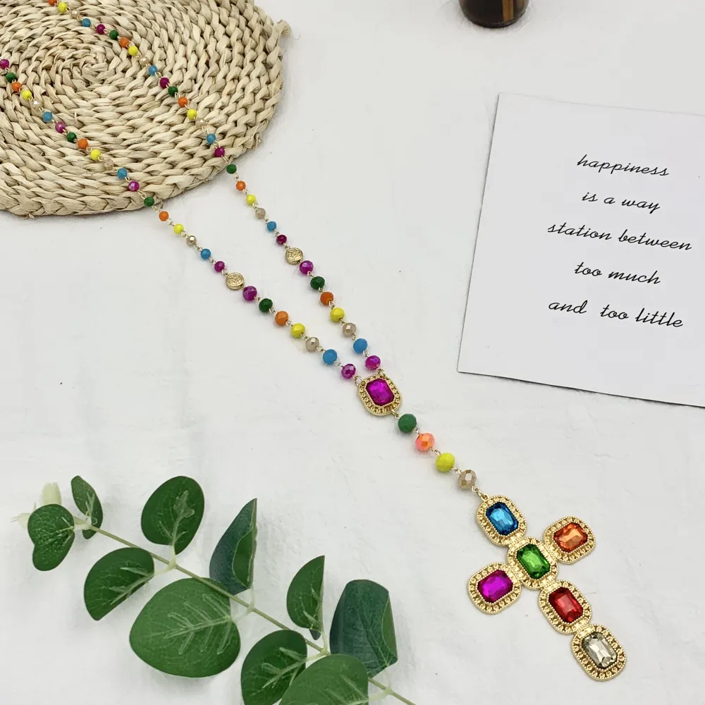 Croce-Collana Lunga Moda - CML-104-127