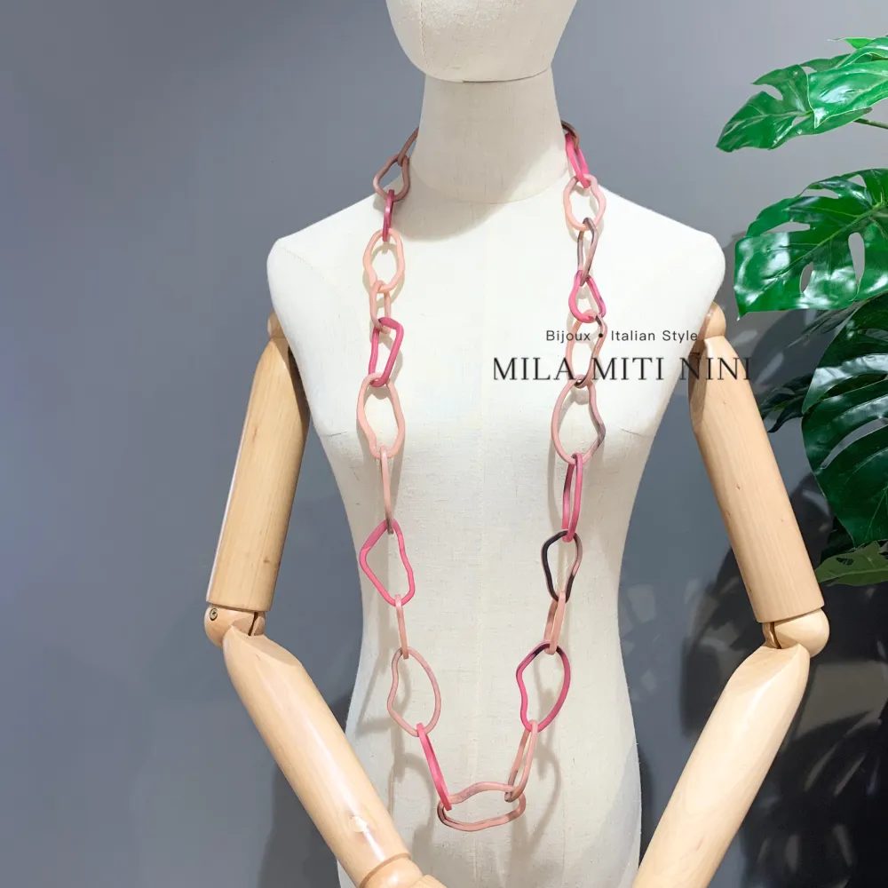 Catena-Collana Lunga in Resina - CML-121-09