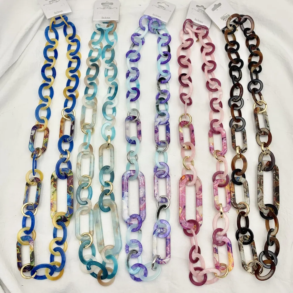 Cerchio Ovale-Collana Lunga in Resina - CML-13208