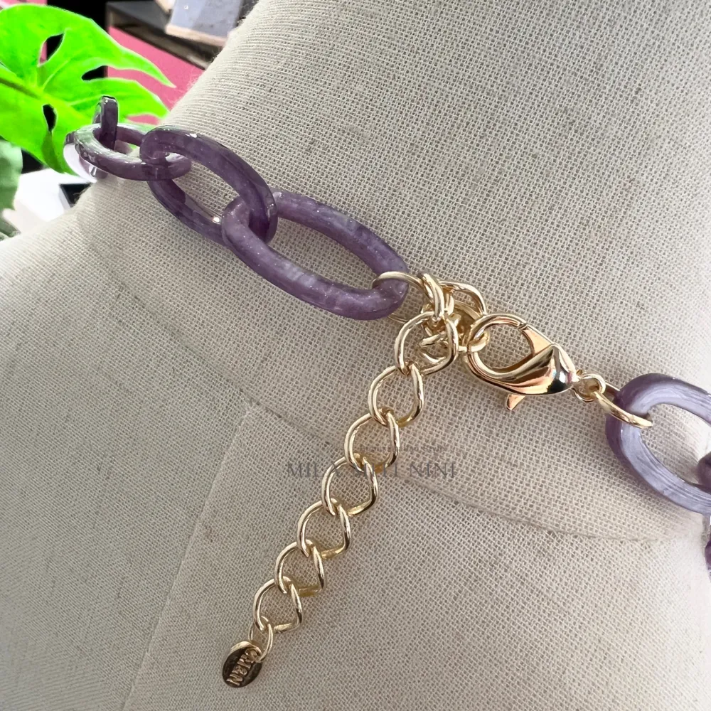 Fiore-Collana Lunga in Resina - CML-13583