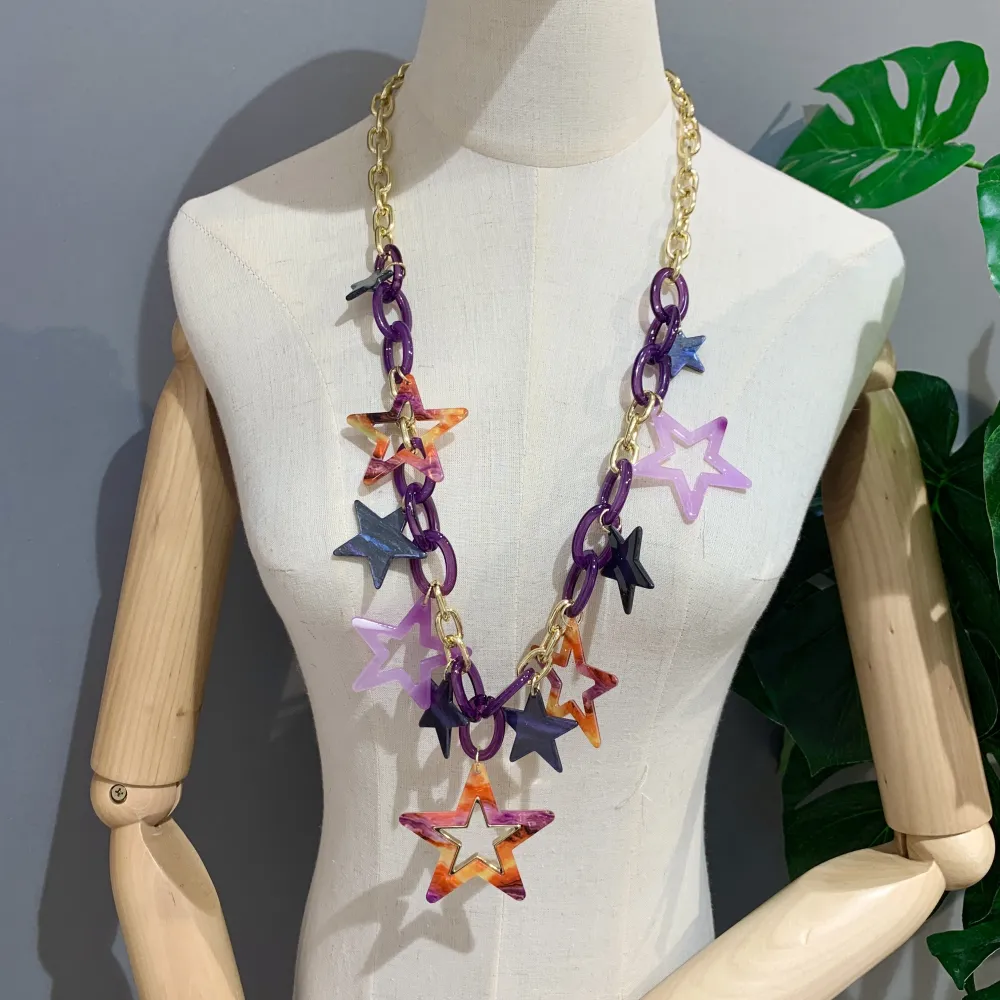 Stella-Collana Lunga in Resina - CML-14013-A