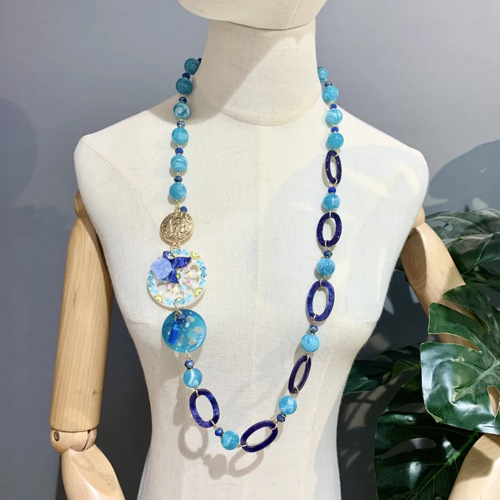 Carretto  Siciliano-Collana Lunga Moda - CML-15345