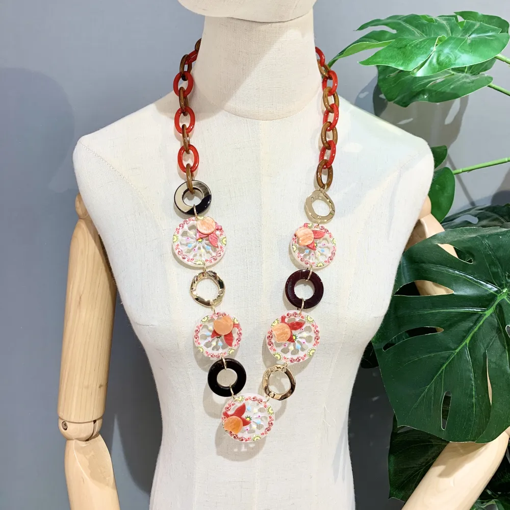 Route Carrozza Sicily-Collana Lunga Resina - CML-15351