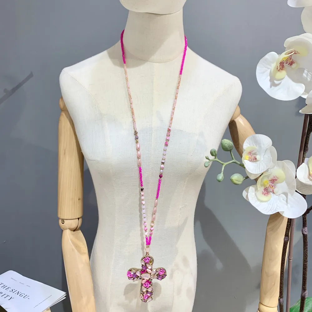 Croce-Collana Lunga Moda - CML-732-101