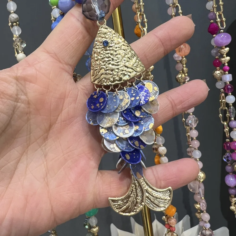 Pesce-Collana Lunga Moda - CML-732-259