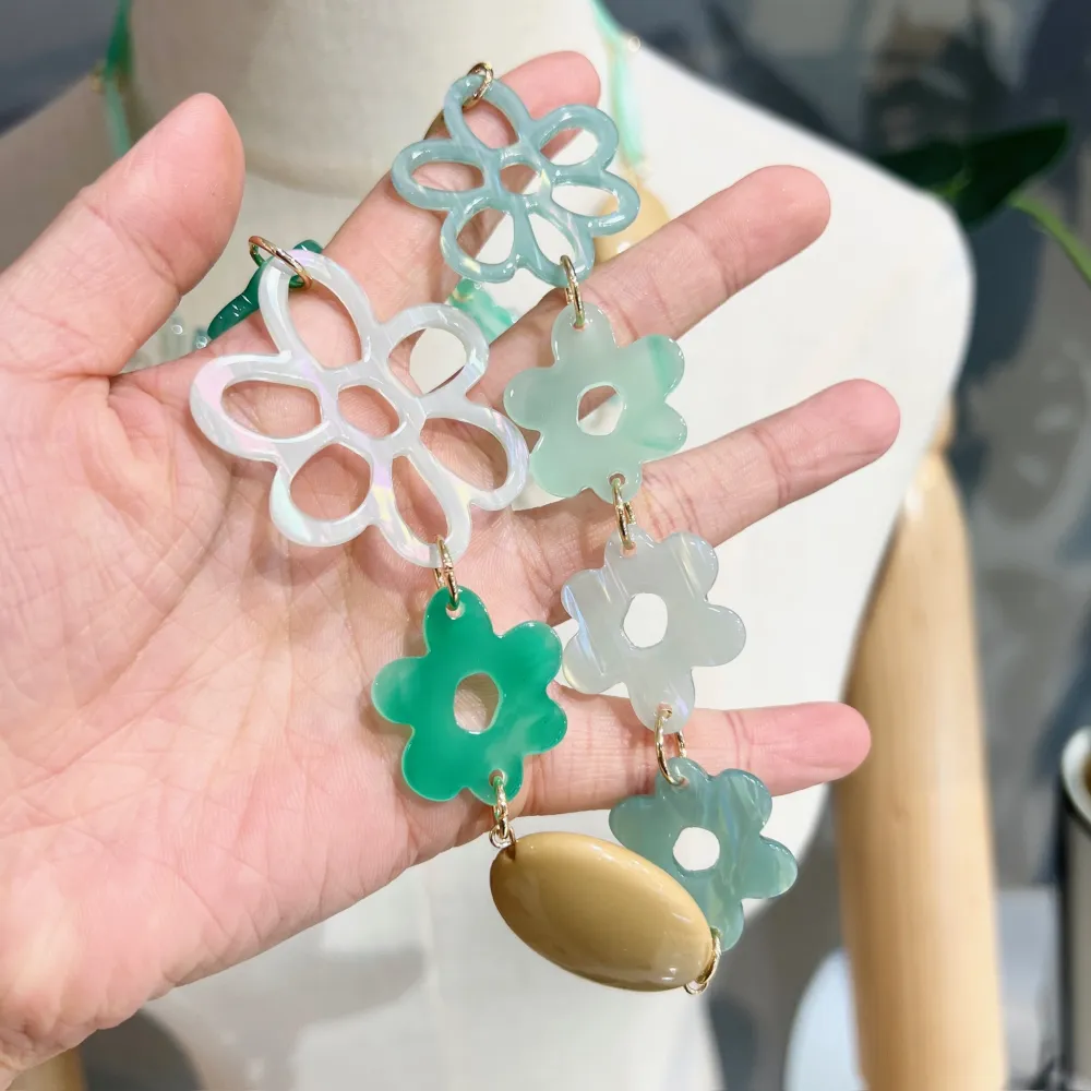 Fiore -Collana Lunga in Resina - CML-YXL-16496