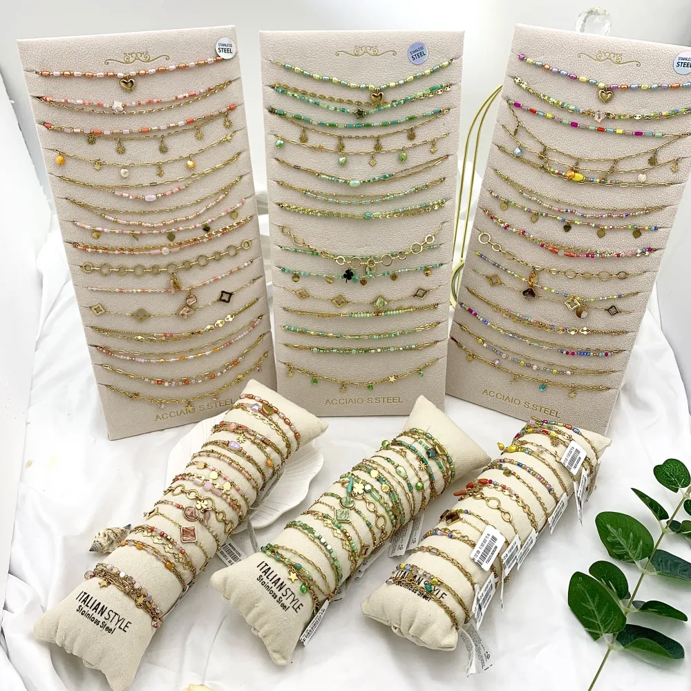 Mix Modelli -15Pz Collane Corte in Acciaio - CPA-732-207