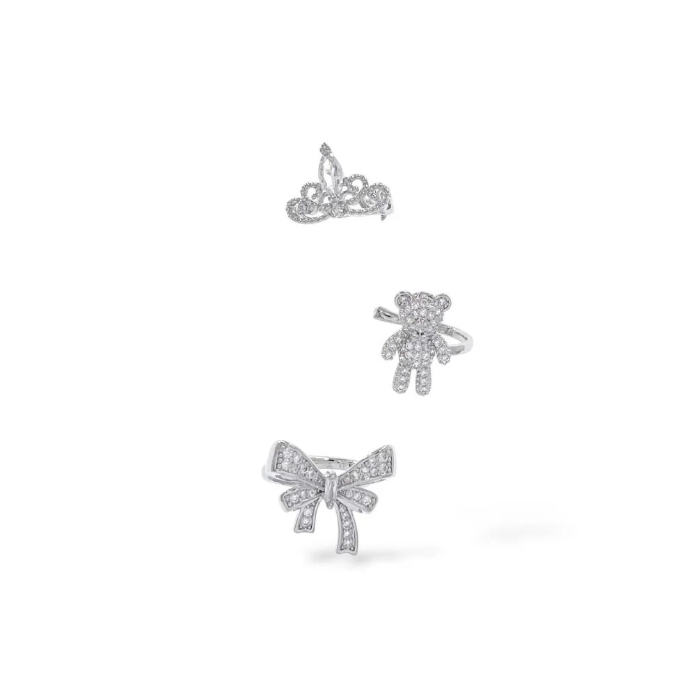 Set 3Pz  -Earcuff con Zirconia - EAK-506-301
