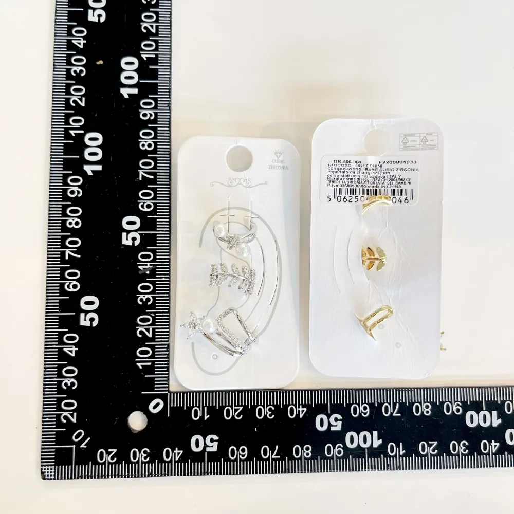 Set 3Pz  -Earcuff con Zirconia - EAK-506-304