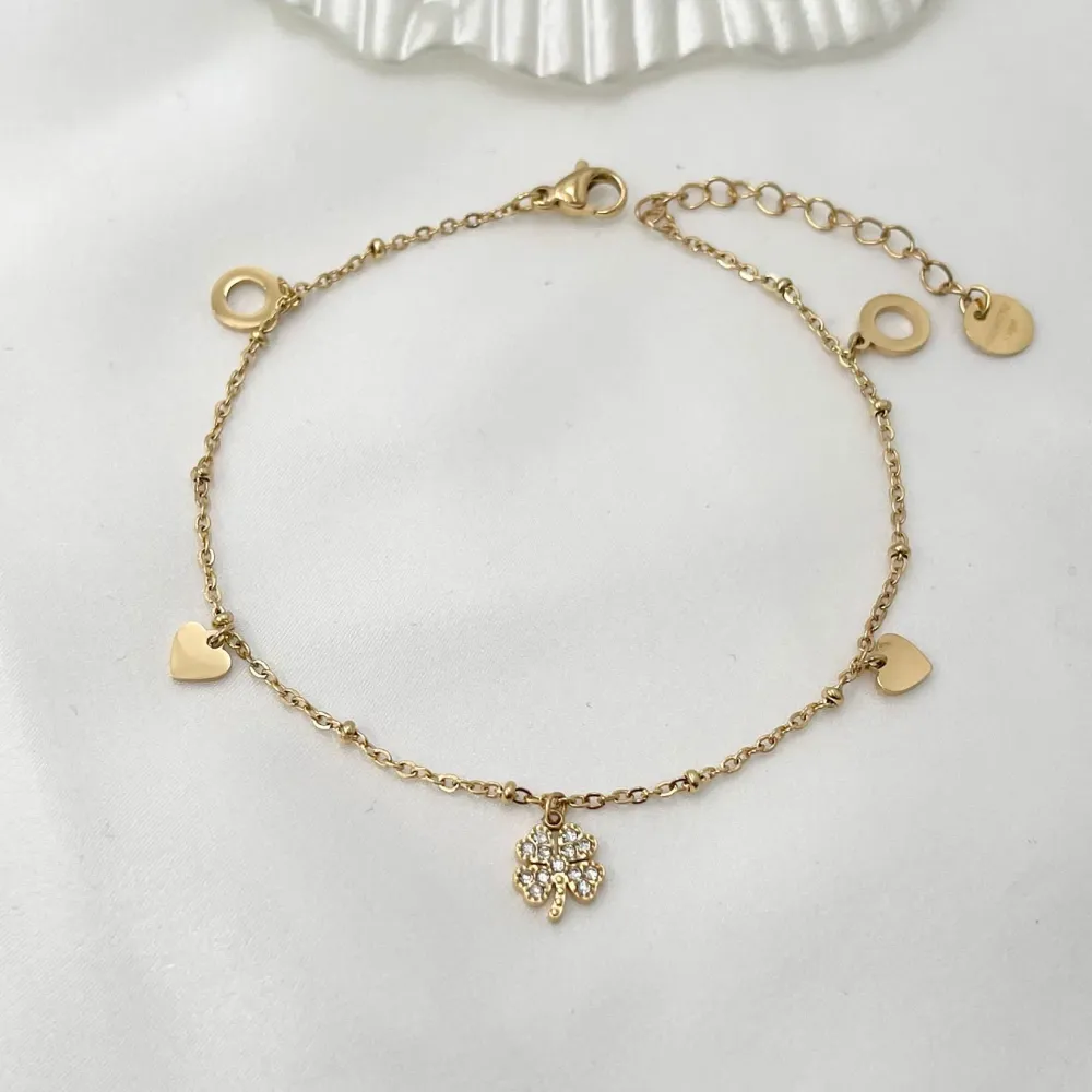 Quadrifoglio-Cavigliere in Acciaio - KAV-103-AA1087B