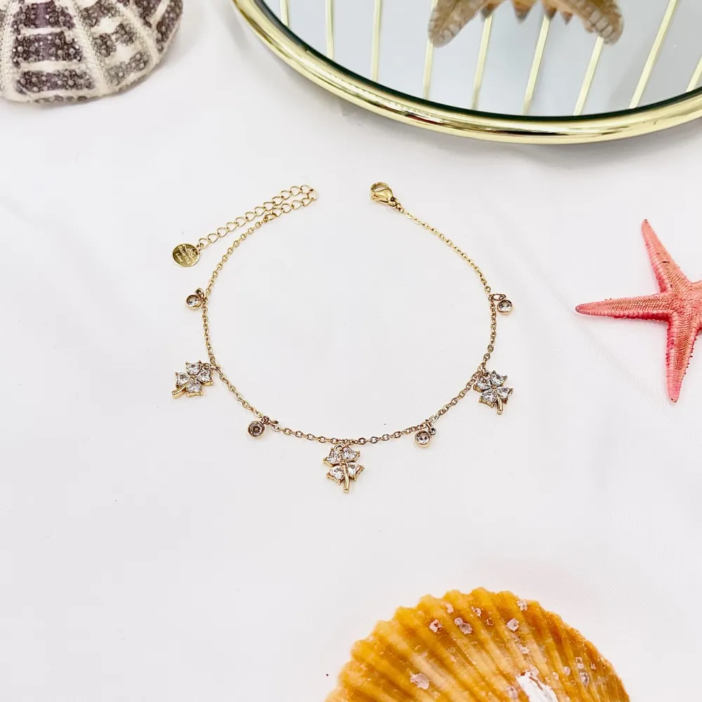 Quadrifoglio-Cavigliera in Acciaio - KAV-103-AA2766B