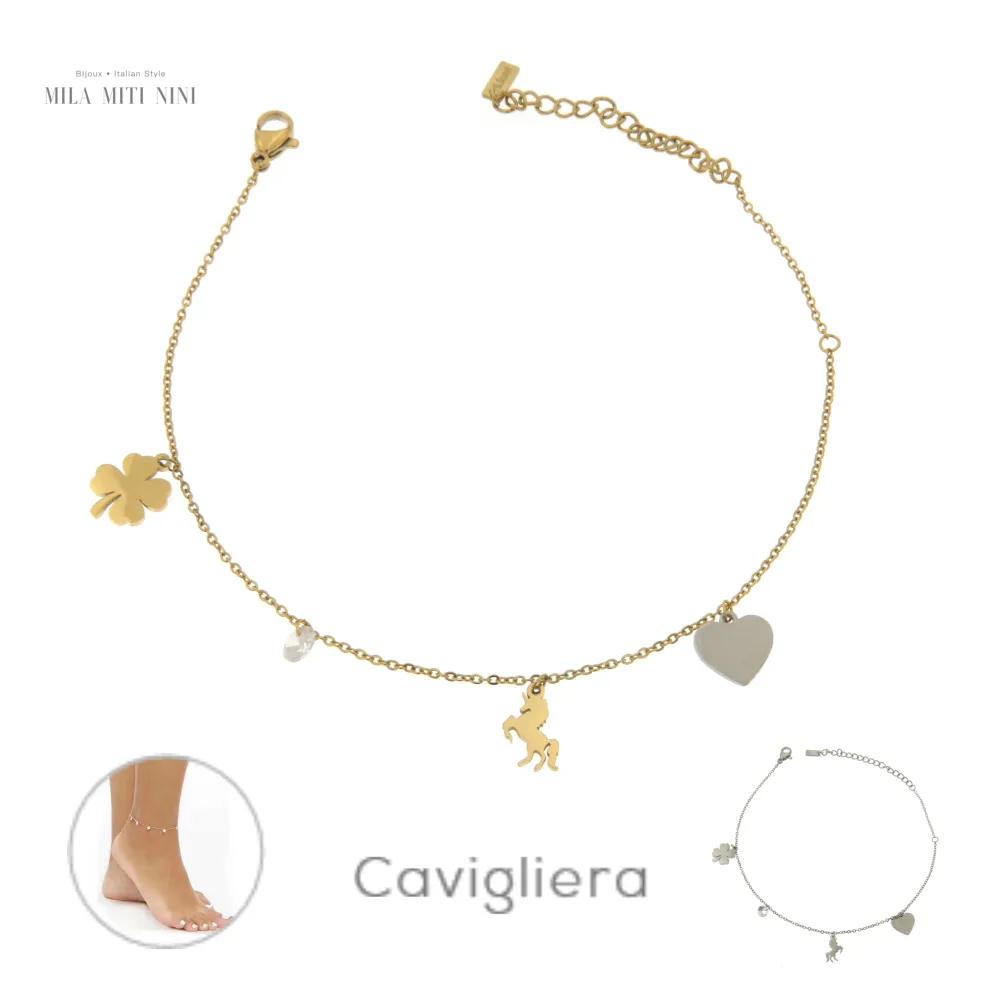 Unicorno 3075 - Cavigliera in Acciaio - KAV-413-183