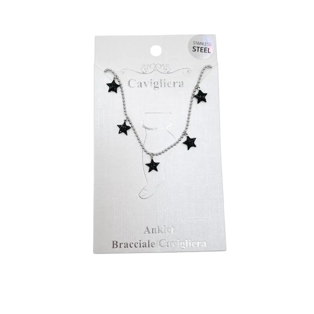 KAV7722-Stella Strass-Cavigliere in Acciaio - KAV-413-189 S