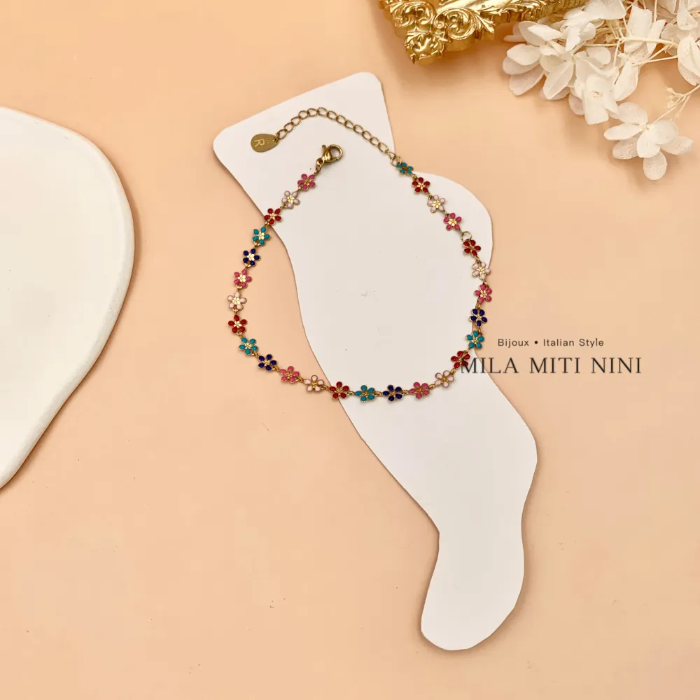 Margherita Smaltata-12Pz Cavigliere in Acciaio - KPA-413-384