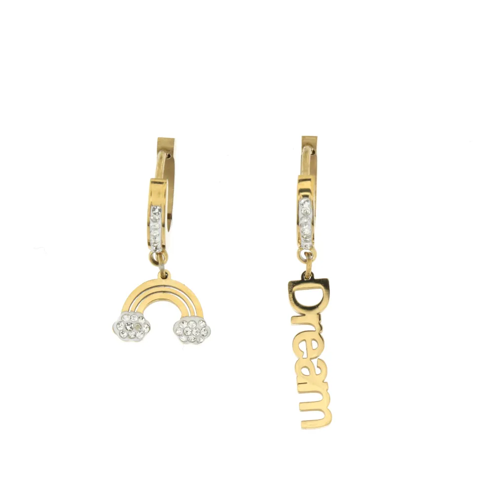 OAC- Arcobaleno Dream 4425- Orecchini a Cerchio con Pendenti in - OAC- Arcobaleno Dream 4425- Orecchini a Cerchio con Pendenti in