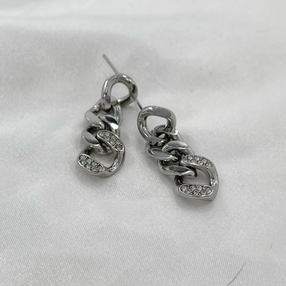 Catena Groumette-Orecchini in Acciaio - OAP-103-AA122E