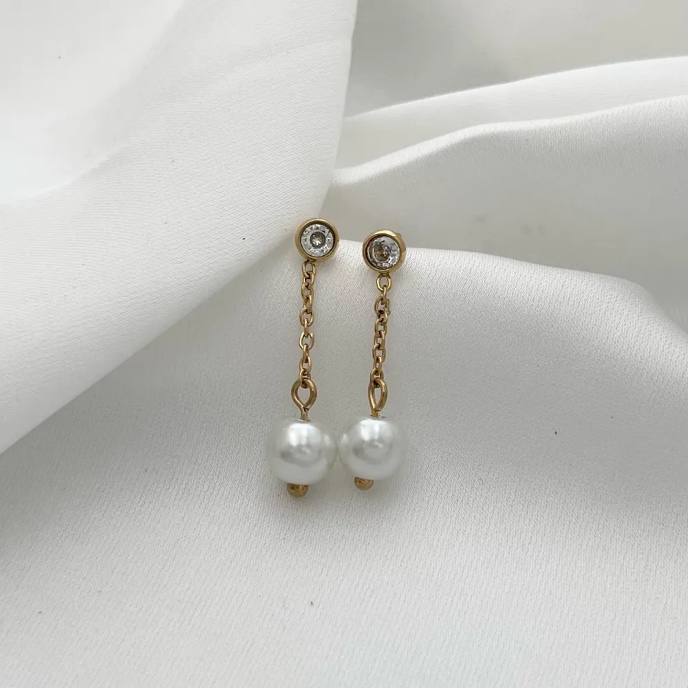 Punto Luce con Perla-Orecchini in Acciaio - OAP-103-AA2510E