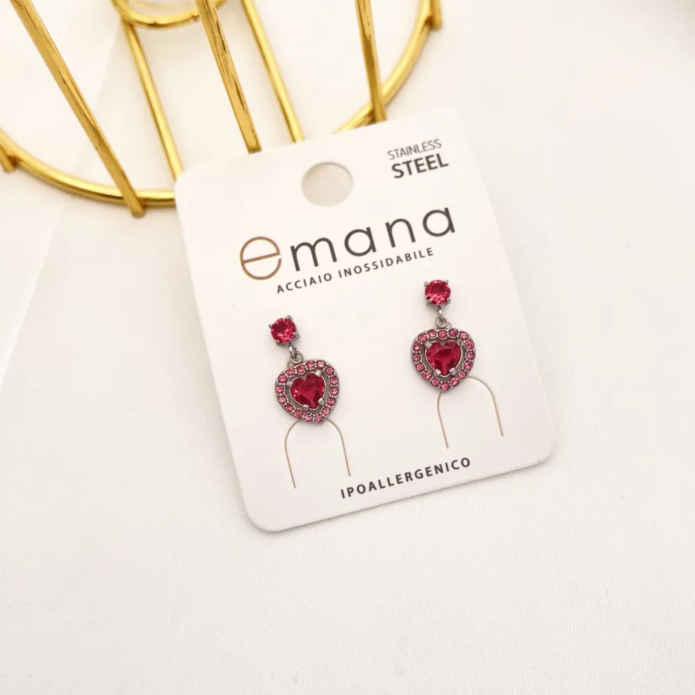 Cuore-12Paia Orecchini in Acciaio - OAP-103-AA2710E Mix Cuore