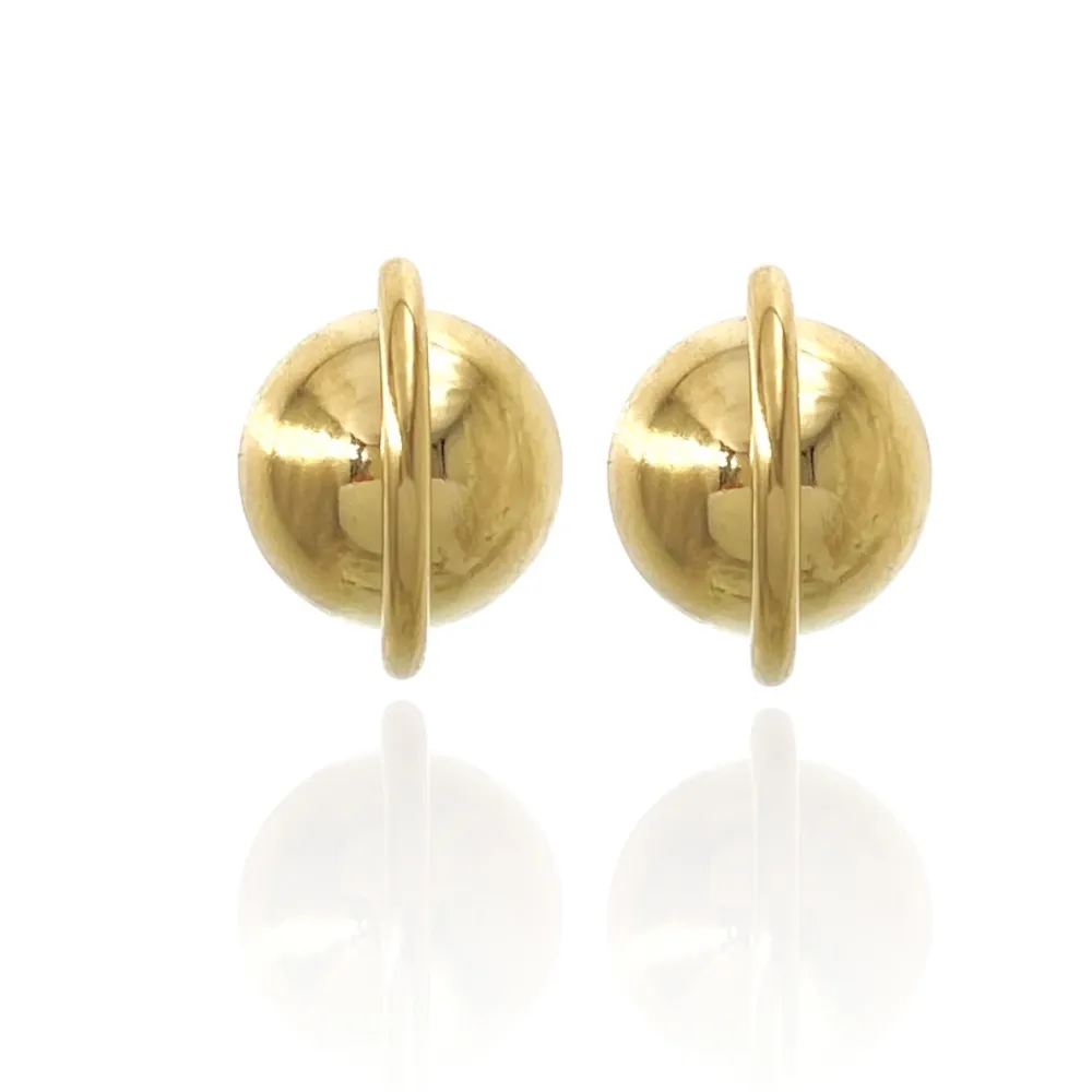 Bottone-Orecchini in Acciaio - OAP-103-AA3203E