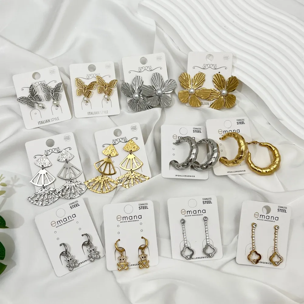 Orsetto-Orecchini in Acciaio - OAP-103-AA4186E