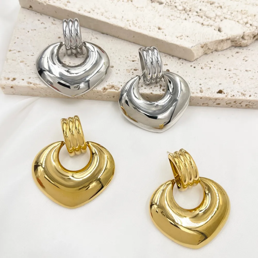 Pendente Cuore -Orecchini in Acciaio - OAP-103-AA4651E