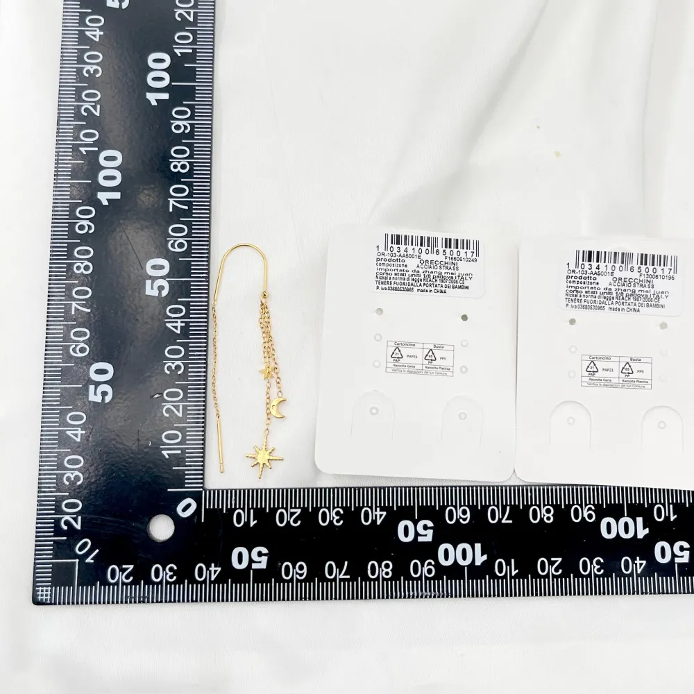 Croce Stella -Orecchini in Acciaio - OAP-103-AA5001E