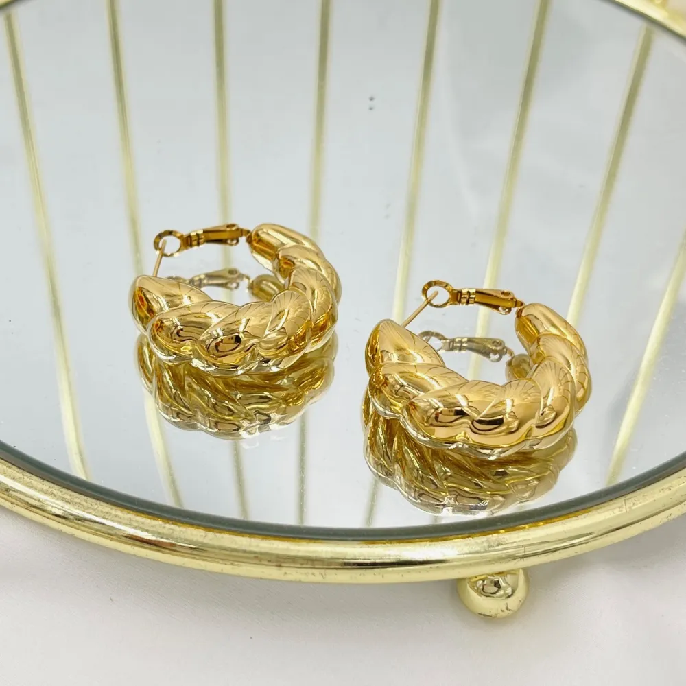 Cerchio-Orecchini in Acciaio - OAP-103-AA5553E