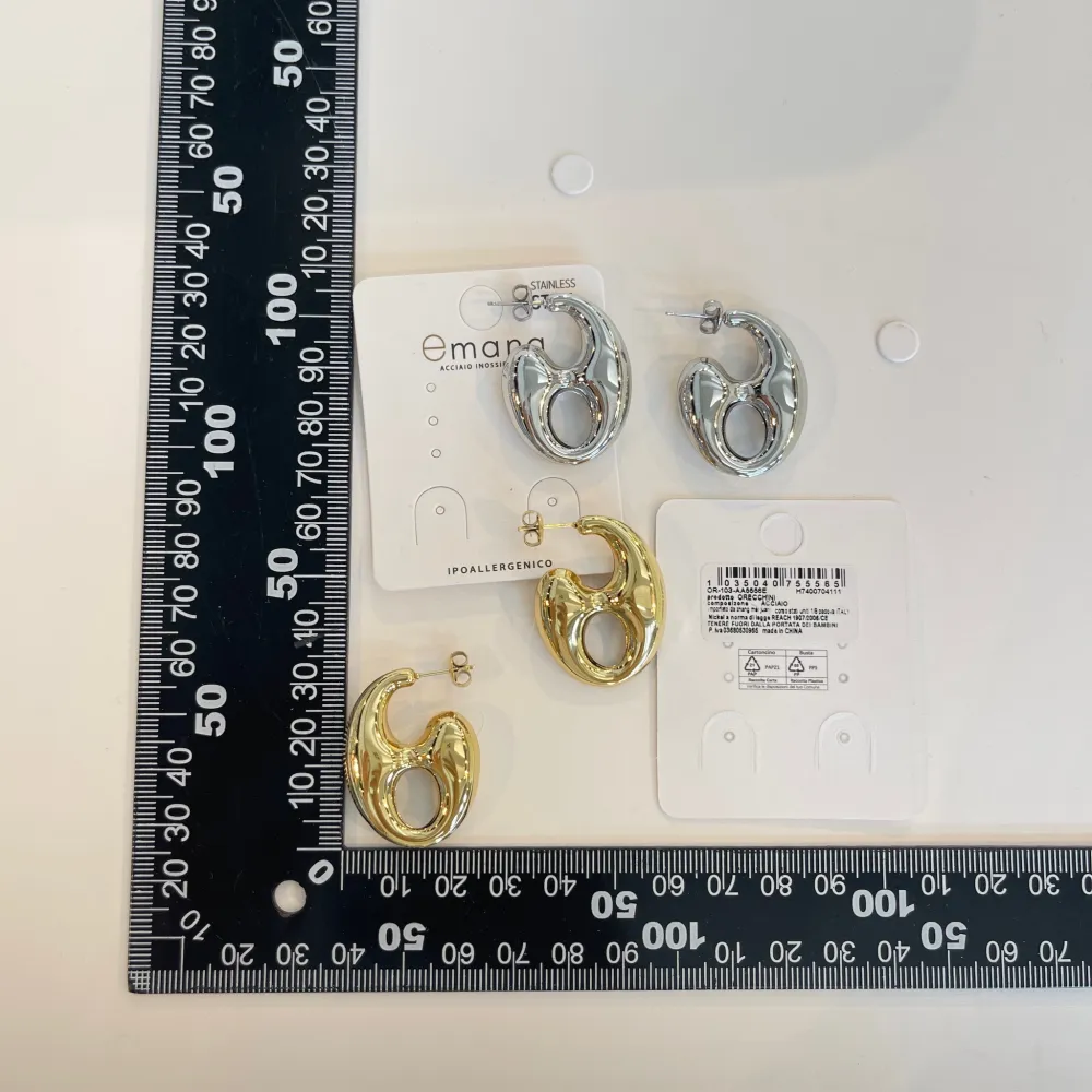 Catena marinara-Orecchini in Acciaio - OAP-103-AA5556E