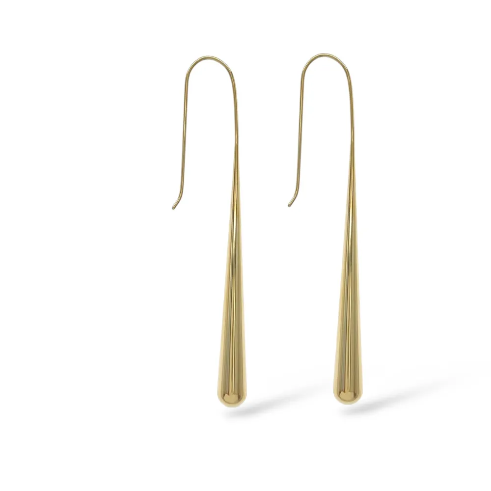 Goccia Lunga-Orecchini in Acciaio - OAP-103-AA5911E