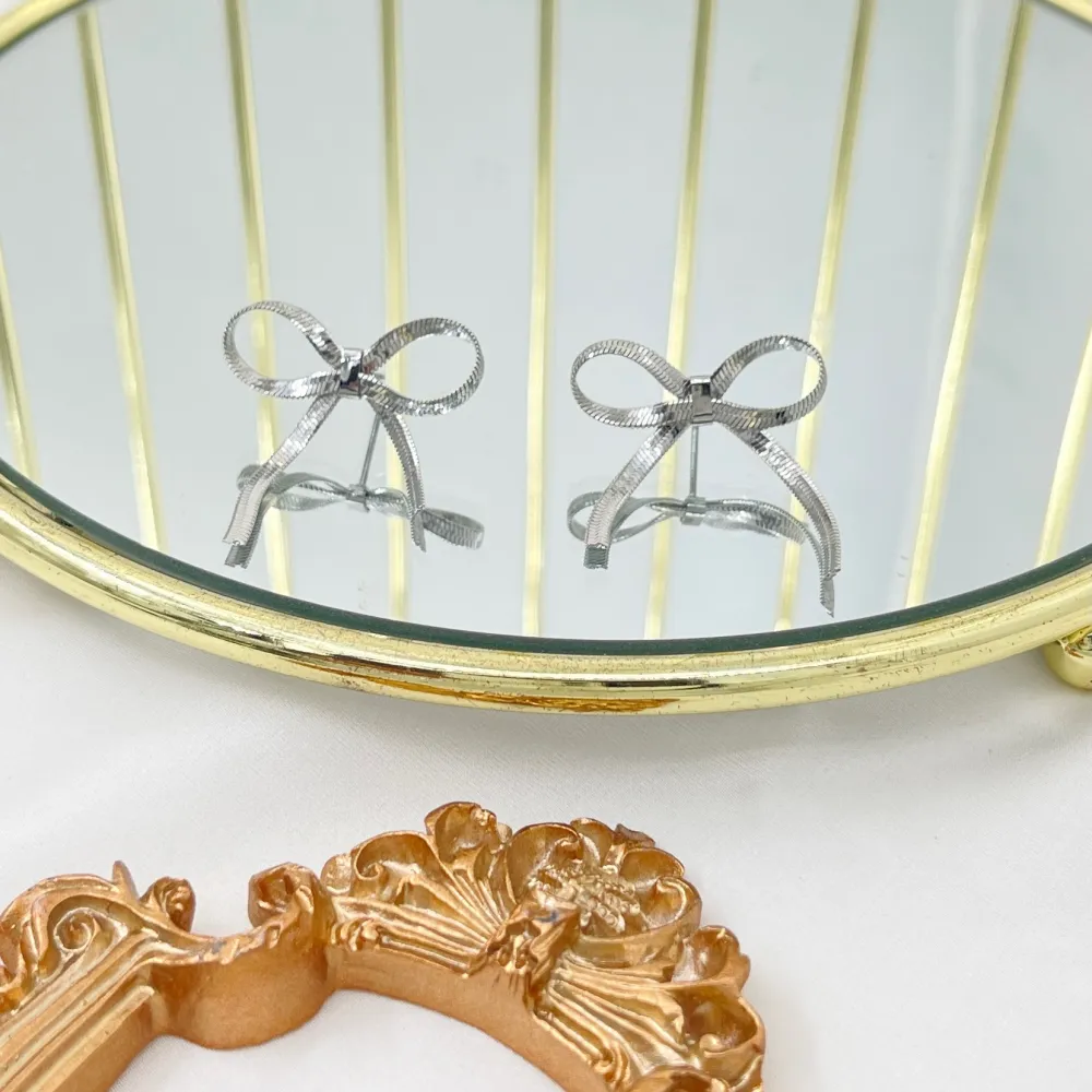 Fiocco -Orecchini in Acciaio - OAP-413-2458 2