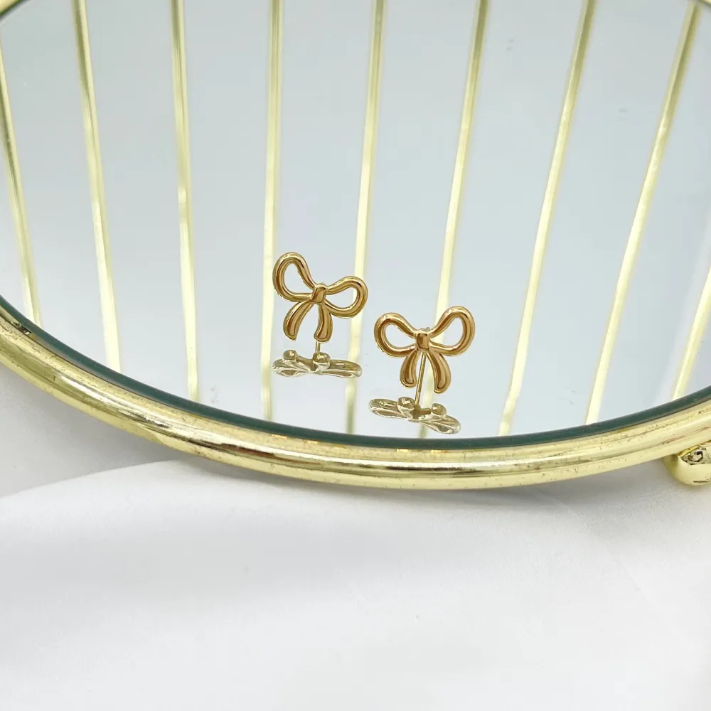 Fiocco -Orecchini in Acciaio - OAP-413-2458