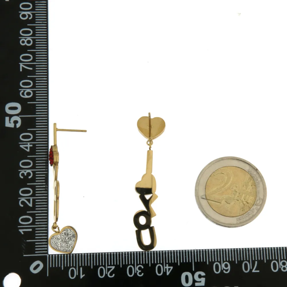 OAP6836-Cuore I Love You- Orecchini in Acciaio - OAP413-257