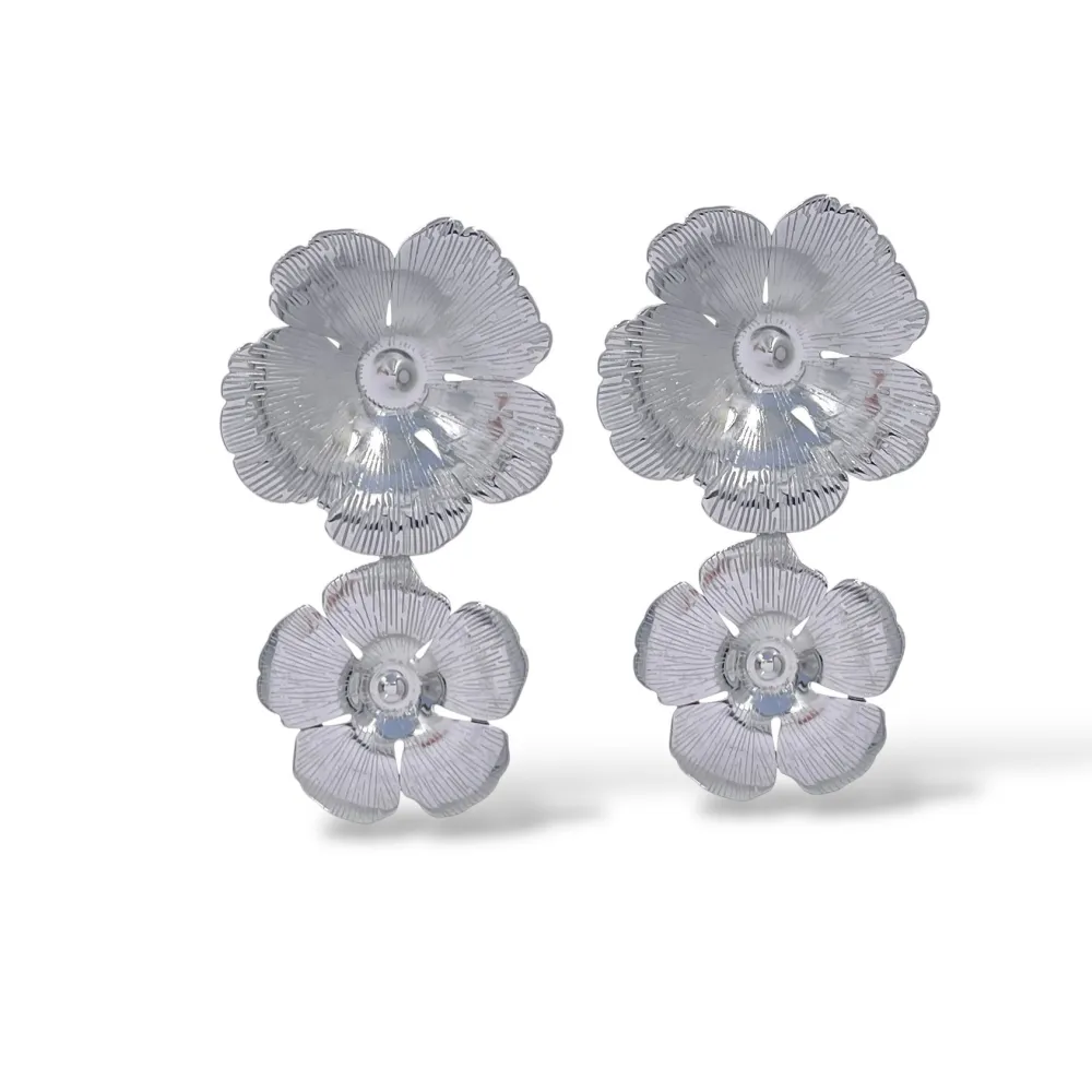 Fiore -Orecchini in Acciaio - OAP-413-837
