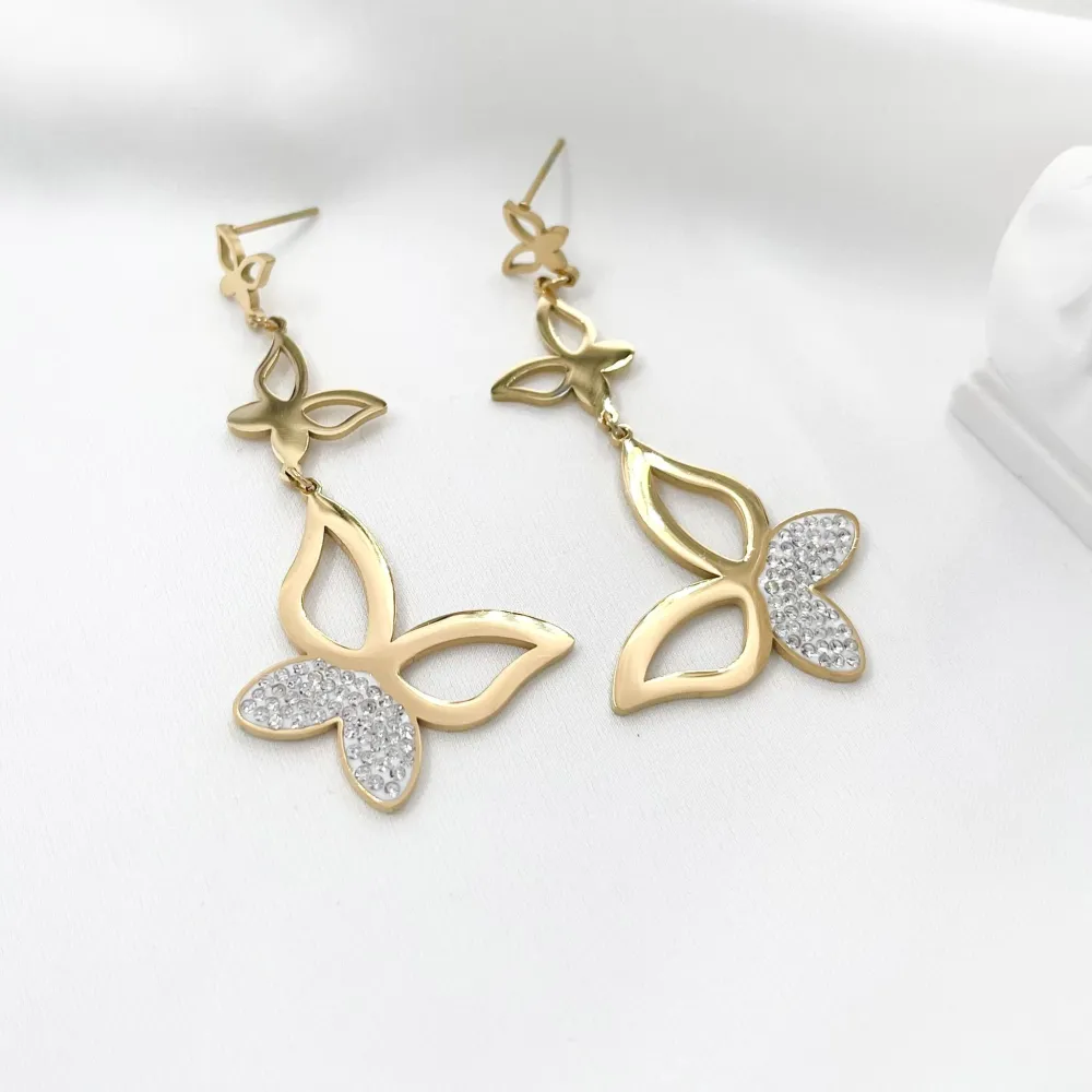 Farfalla -Orecchini in Acciaio - OAP-413-924