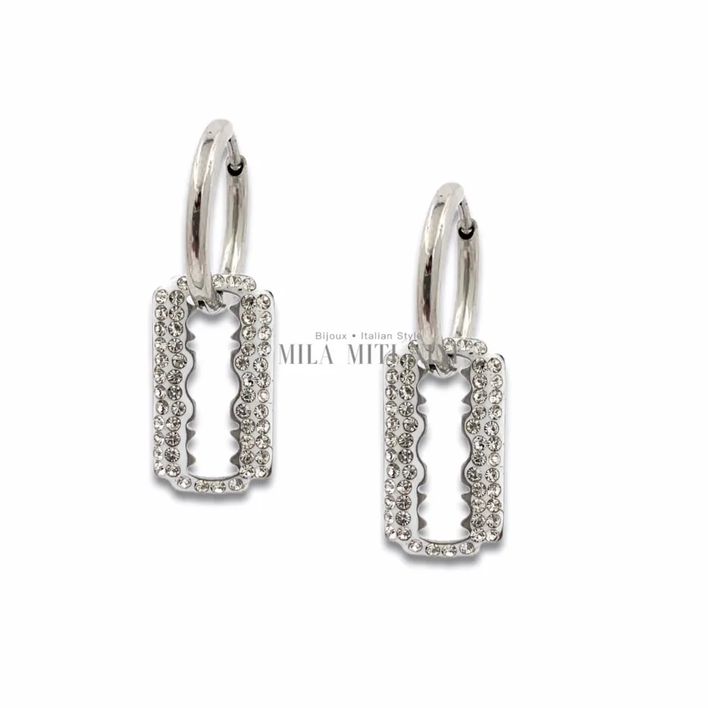 OAP450-385-Lamette- Orecchini in Acciaio - OAP450-385-Lamette- Orecchini in Acciaio