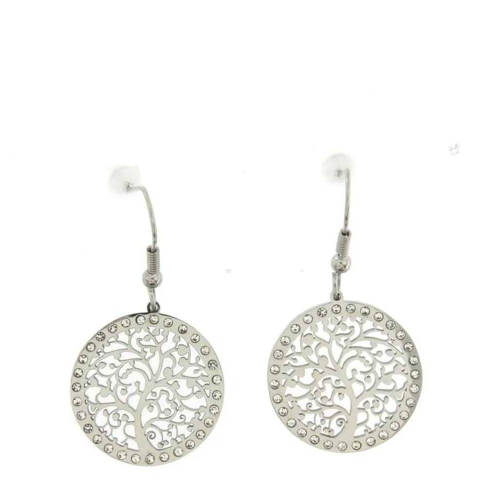 OAP6809-Albero della Vita- Orecchini in Acciaio - OAP6809-Albero della Vita- Orecchini in Acciaio