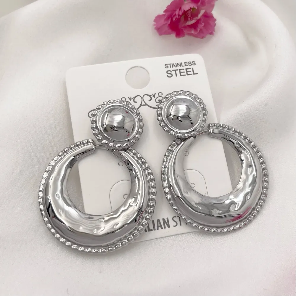 Cerchio-Orecchini in Acciaio - OAP-729-22