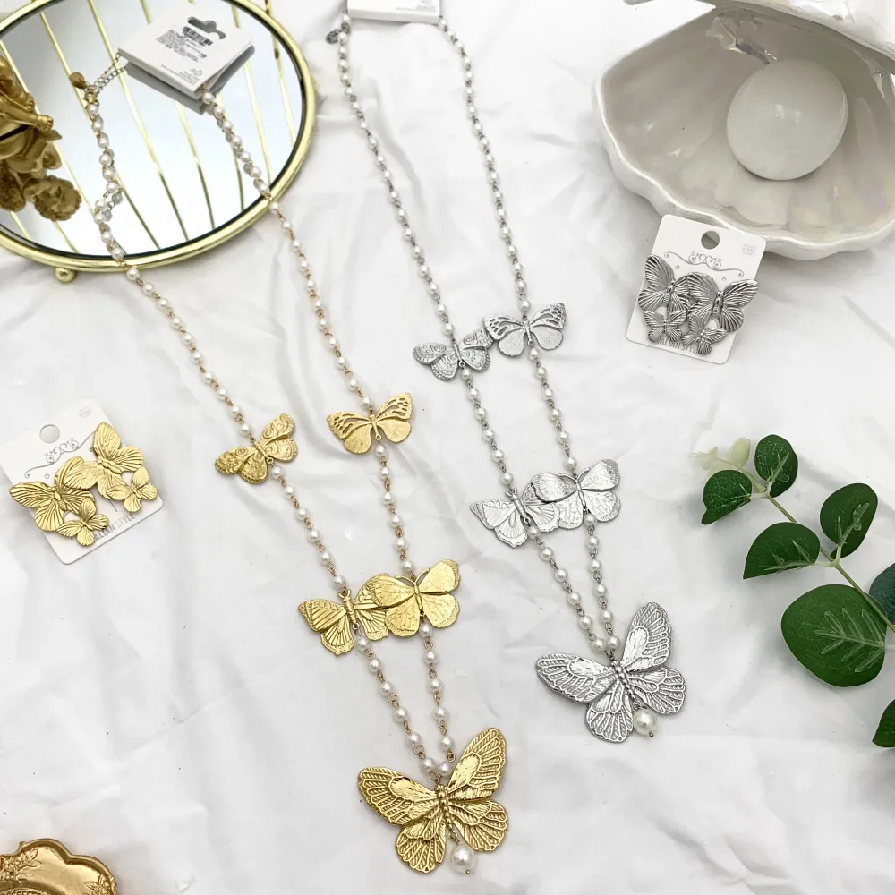 Farfalla-Orecchini in Acciaio - OAP-732-259