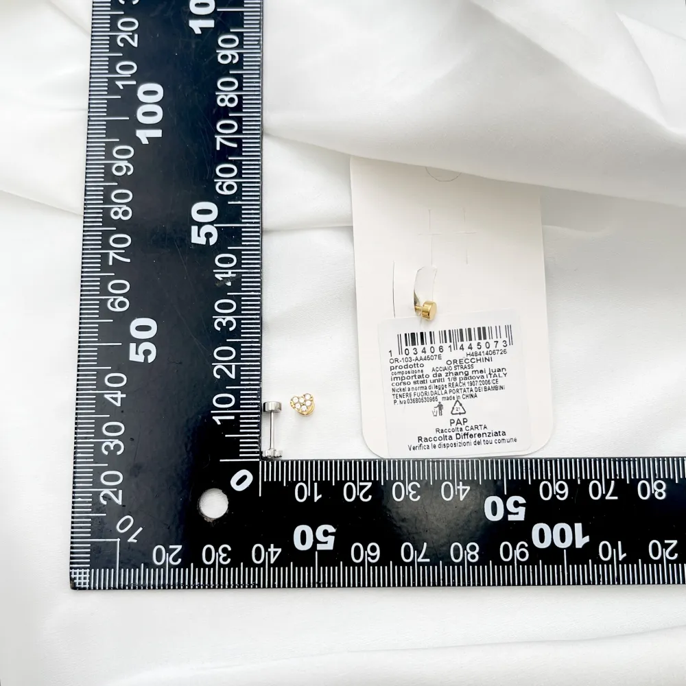 Fiore-Orecchini in Acciaio - OAP-732-343