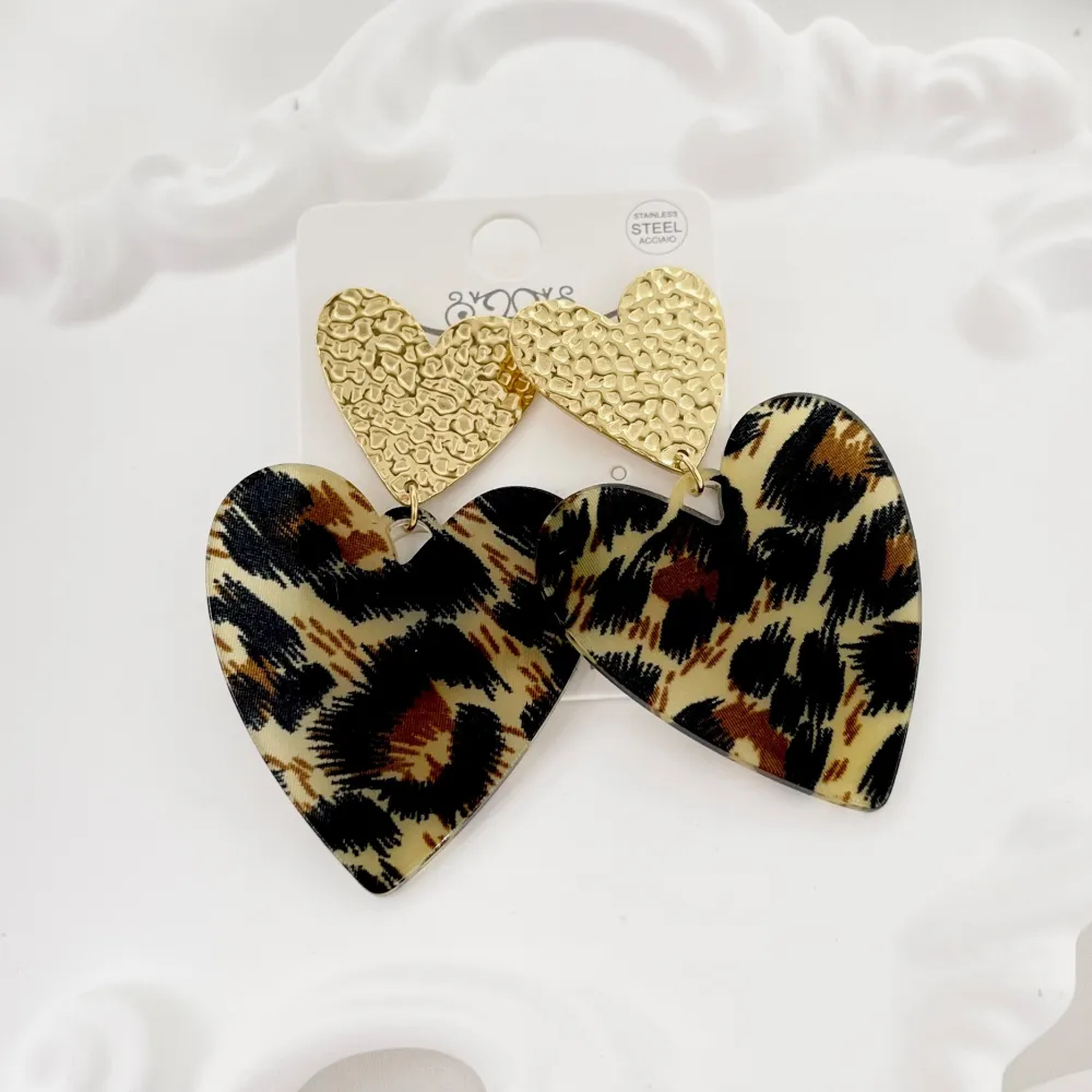 Cuore Grande-Orecchini in Acciaio - OAP-759-56